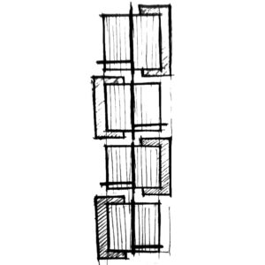 boceto frontal